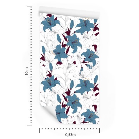 Tapeta Piękne Kwiaty Lilii