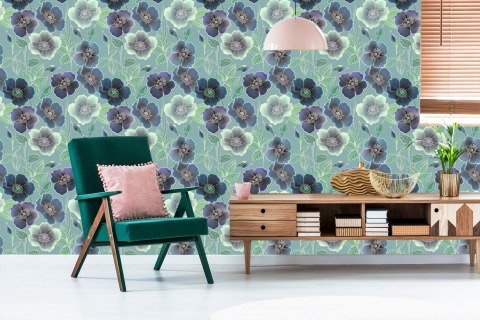 Tapeta Piękne Kwiaty W Stylu Vintage