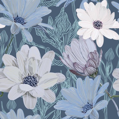 Tapeta Piękne Stokrotki W Pastelowych Kolorach