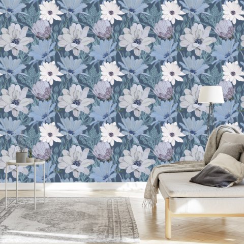 Tapeta Piękne Stokrotki W Pastelowych Kolorach