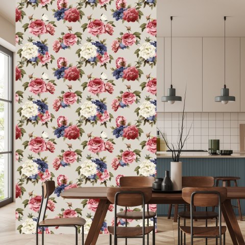 Tapeta Róże Malowane Akwarelą