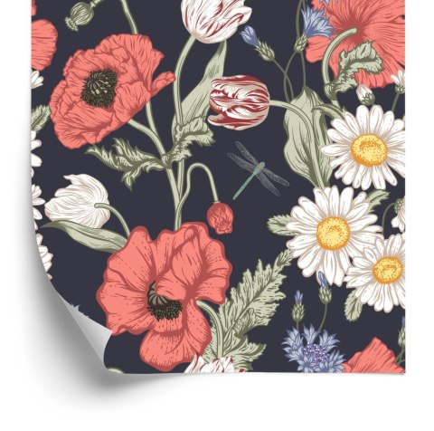 Tapeta Tulipany, Maki, Chabry I Stokrotki