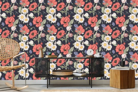 Tapeta Tulipany, Maki, Chabry I Stokrotki