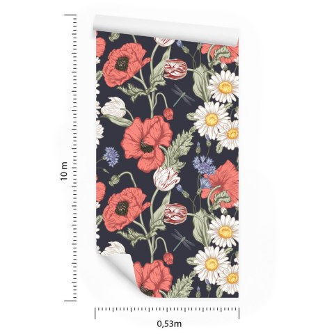 Tapeta Tulipany, Maki, Chabry I Stokrotki