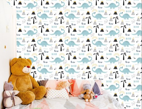 Tapeta Z Dinozaurami, Drzewa, Natura, Dla Dzieci Tapeta Z Dinozaurami, Drzewa, Natura, Dla Dzieci
