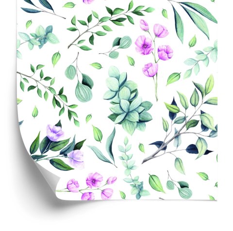 Tapeta Gałązki Z Kwiatami