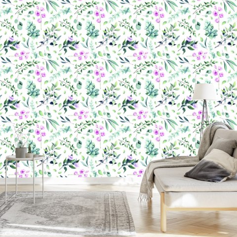 Tapeta Gałązki Z Kwiatami