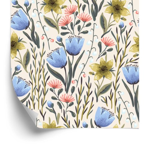 Tapeta Kwiaty Polne W Stylu Vintage