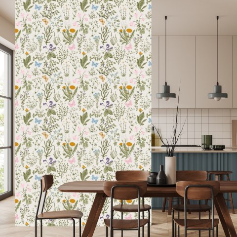 Tapeta Kwiaty Polne Z Jagodami