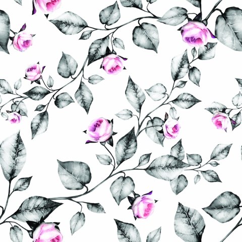 Tapeta Kwiaty Róże Liście