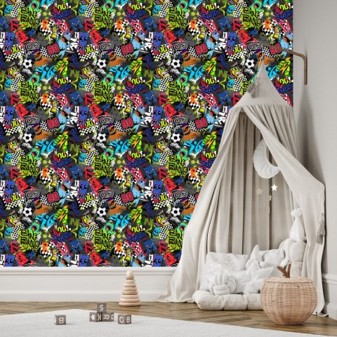 Tapeta Sportowa Dla Chłopca Piłka Nożna Graffiti Tapeta Sportowa Dla Chłopca Piłka Nożna Graffiti