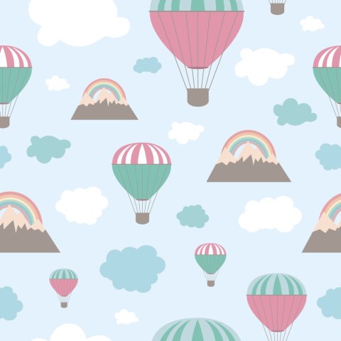 Tapeta Balony Nad Górami