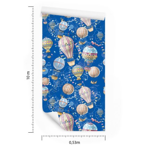 Tapeta Balony Z Niebieskim Tłem