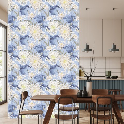 Tapeta Chryzantemy I Irysy