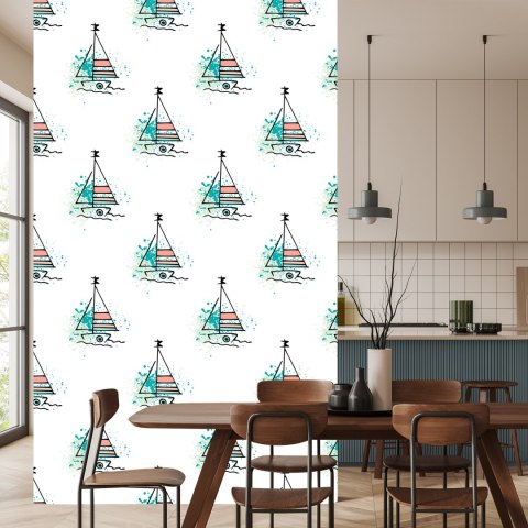 Tapeta Minimalistyczne Żaglówki