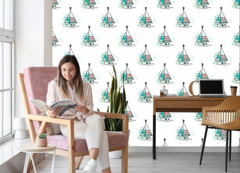 Tapeta Minimalistyczne Żaglówki