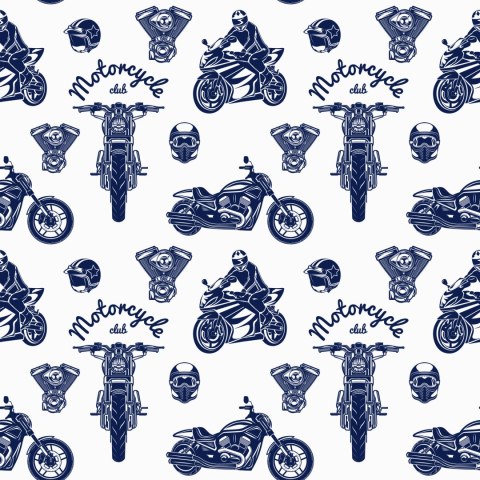 Tapeta Motocykle Retro Z Napisami