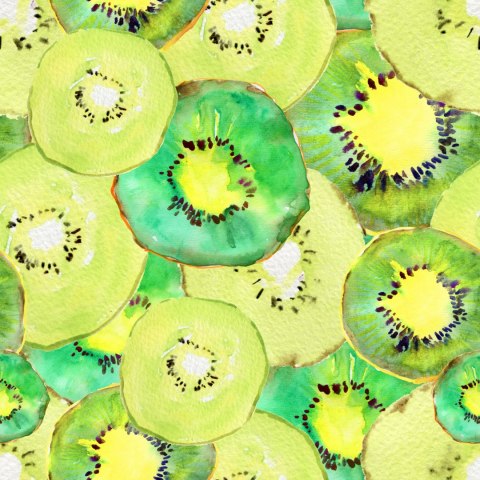 Tapeta Owoce Kiwi Zieleń, Kuchnia Jadalnia