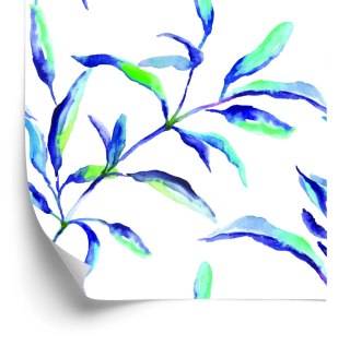 Tapeta Kolorowe Liście Akwarela
