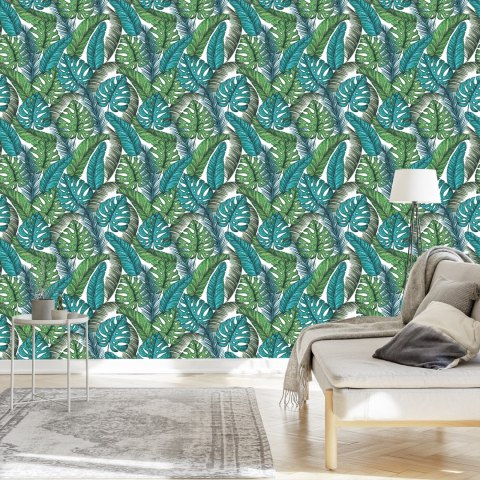 Tapeta Liście Monstera Dżungla
