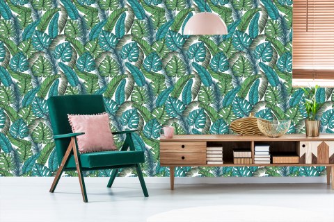 Tapeta Liście Monstera Dżungla