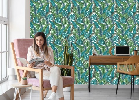 Tapeta Liście Monstera Dżungla