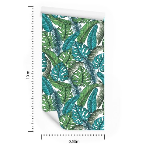 Tapeta Liście Monstera Dżungla