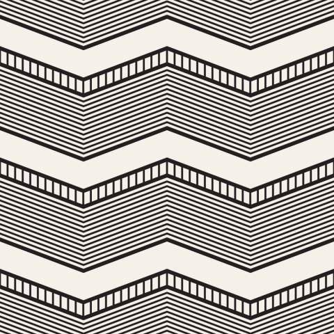 Tapeta Geometryczna - Retro Zygzaki