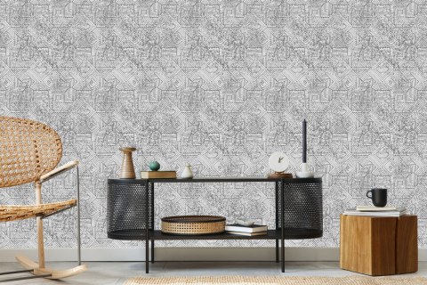 Tapeta Geometryczna W Stylu Vintage
