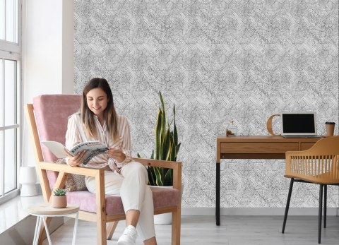 Tapeta Geometryczna W Stylu Vintage