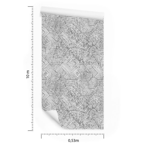 Tapeta Geometryczna W Stylu Vintage