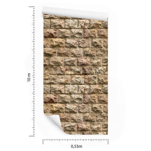 Tapeta Kamienny Mur - Efekt 3D