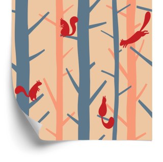 Tapeta Kolorowe Drzewa, Natura Do Pokoju Dziecka