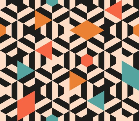 Tapeta Kolorowe Geometryczne Wzory