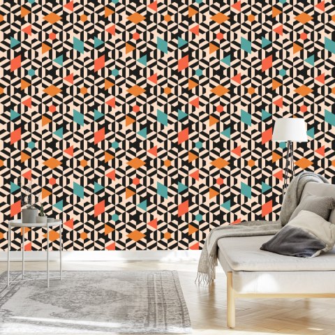 Tapeta Kolorowe Geometryczne Wzory