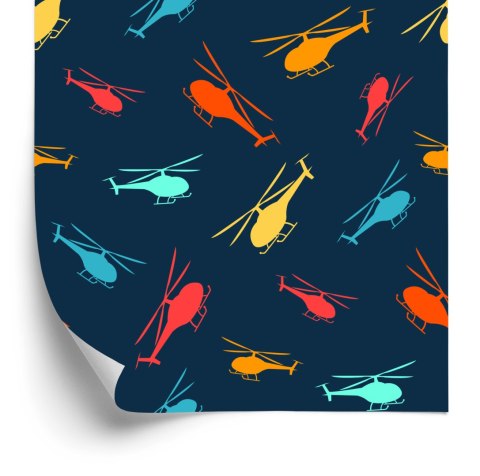 Tapeta Kolorowe Nowoczesne Helikoptery
