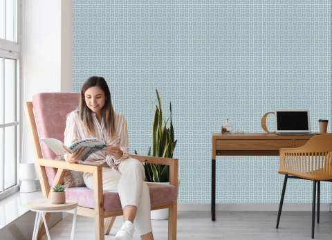 Tapeta Wzór Geometryczny W Stylu Retro