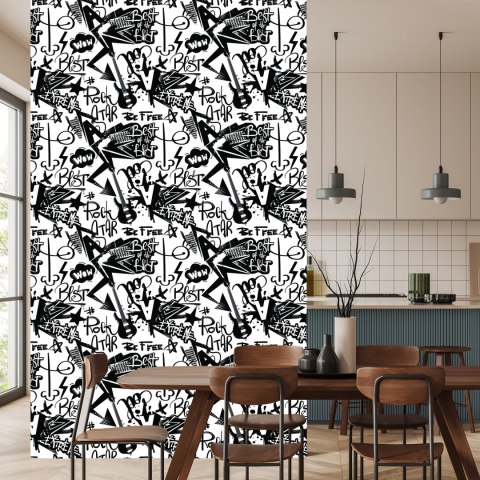 Tapeta Graffiti Z Gitarami