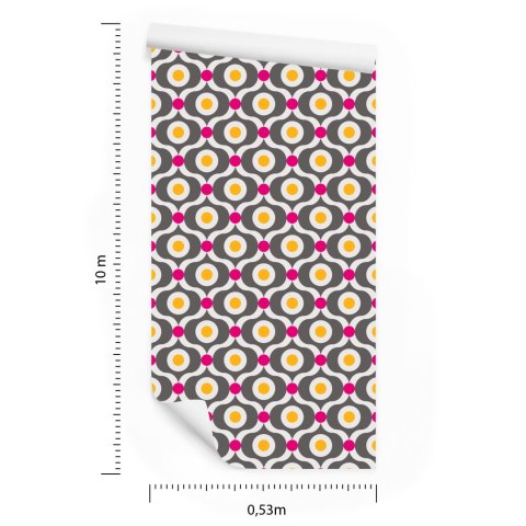 Tapeta Kolorowe Retro Wzory