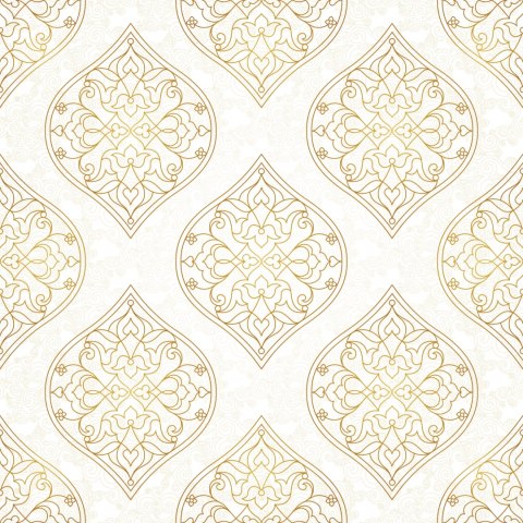 Tapeta Retro - Ornamenty W Stylu Wschodnim
