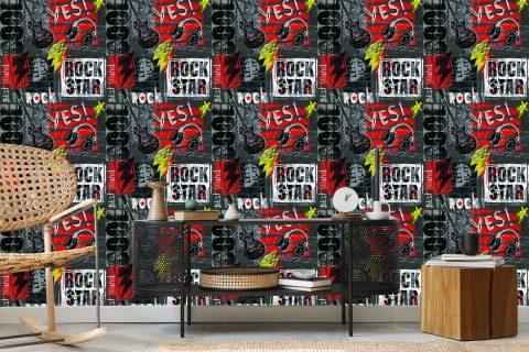 Tapeta Rock W Stylu Graffiti