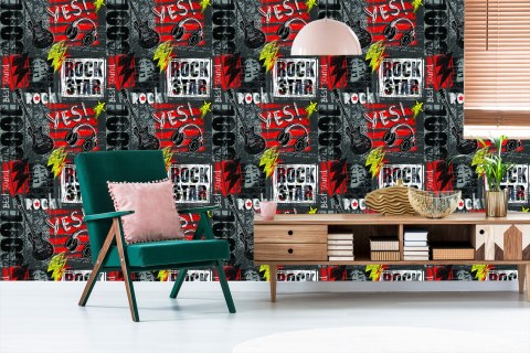 Tapeta Rock W Stylu Graffiti
