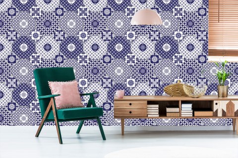 Tapeta Ornamenty - Patchwork