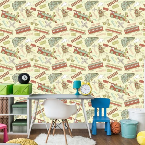 Tapeta Lokomotywy Vintage
