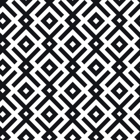 Tapeta Czarno-Biały Wzór Geometryczny