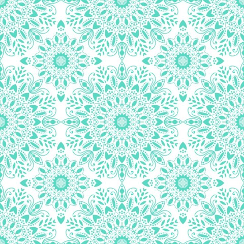 Tapeta Piękna Turkusowa Mandala