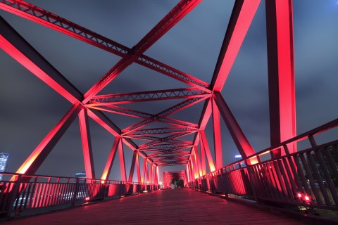 Obraz Na Płótnie Most Nocą Obraz Na Płótnie Most Nocą