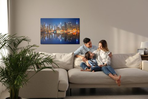 Obraz Na Płótnie Manhattan Nocą Obraz Na Płótnie Manhattan Nocą