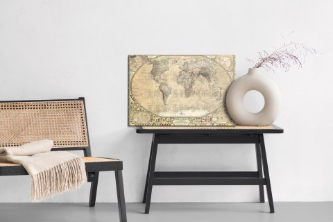 Obraz Na Płótnie Mapa Świata Vintage Obraz Na Płótnie Mapa Świata Vintage