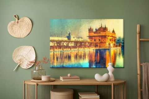 Obraz Na Płótnie Złota Świątynia W Amritsar Obraz Na Płótnie Złota Świątynia W Amritsar